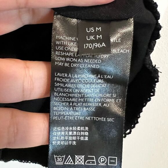 Anthropologie Maeve Women's Brianne Cowl Neck Dress Black Jersey Knit Sz. Medium - Picture 8 of 13